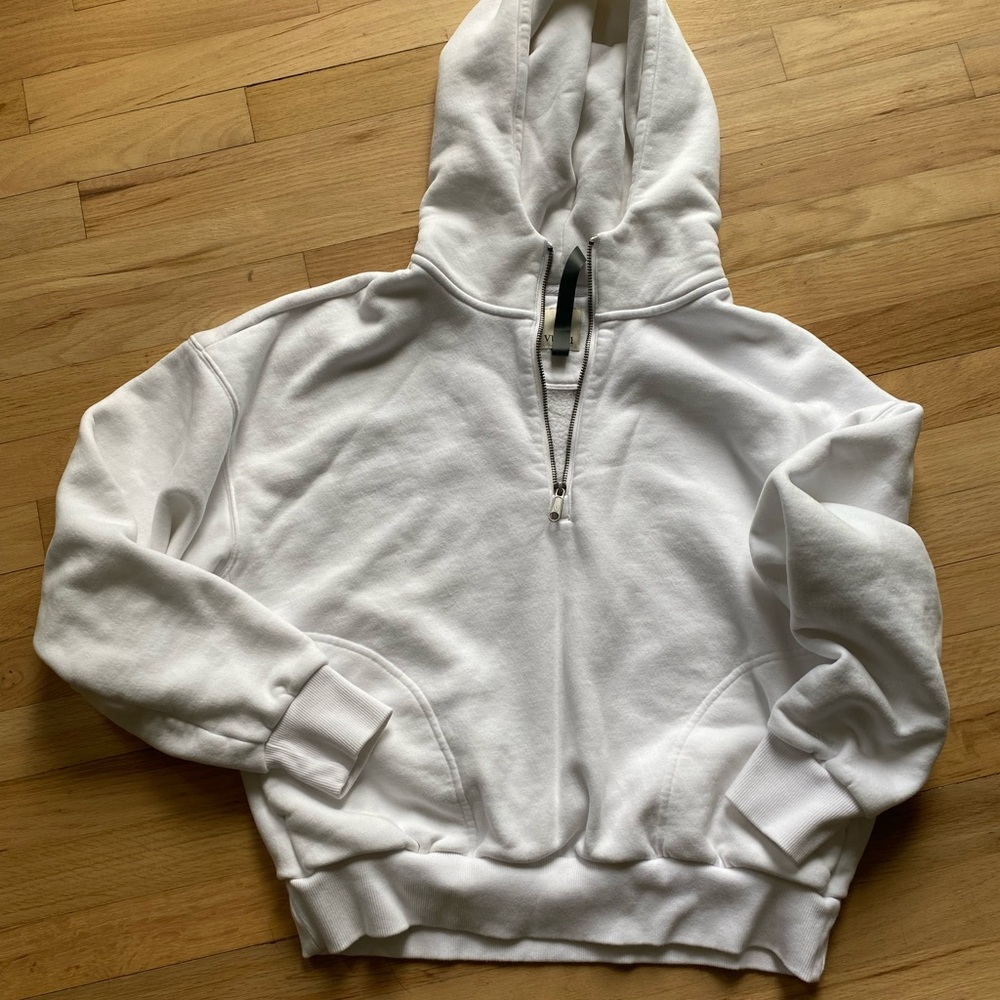 Vuori White Half-Zip Pullover